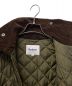 中古・古着 Barbour (バブアー) BURGHLEY QUILT NYLONキルティングコート カーキ サイズ:36：29800円