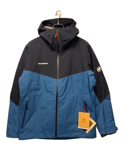 MAMMUT（マムート）MAMMUT (マムート) コンベイ3in1ハードシェルフーデッドジャケット ネイビー×ブルー サイズ:Lの古着・服飾アイテム