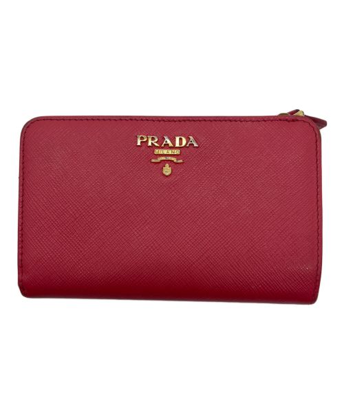 PRADA（プラダ）PRADA (プラダ) 2つ折り財布 ピンクの古着・服飾アイテム