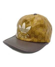 GUCCI×adidas（グッチ×アディダス）の古着「キャップ」｜ブラウン