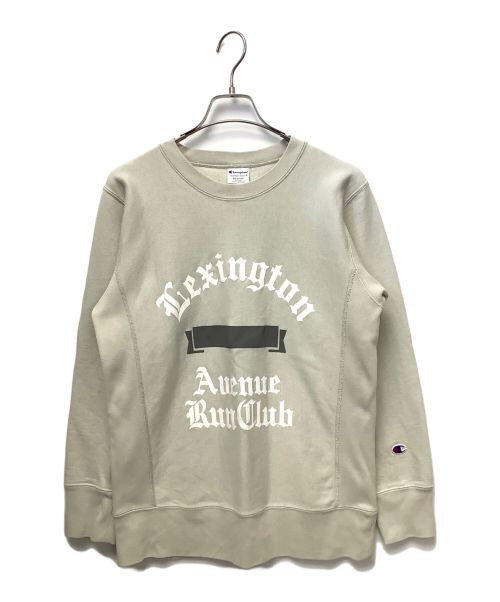 Champion REVERSE WEAVE（チャンピオン リバース ウィーブ）Champion REVERSE WEAVE (チャンピオンリバースウィーブ) プリントスウェット ベージュ サイズ:MEDIUMの古着・服飾アイテム