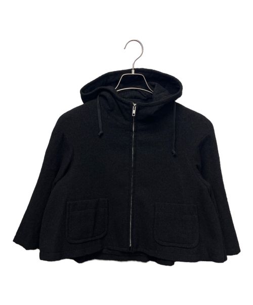 tricot COMME des GARCONS（トリココムデギャルソン）tricot COMME des GARCONS (トリココムデギャルソン) フーデッドジャケット ブラック サイズ:Mの古着・服飾アイテム