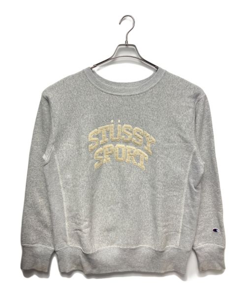 Champion×stussy（チャンピオン×ステューシー）Champion×stussy (チャンピオン×ステューシー) スウェット グレー サイズ:X-LARGEの古着・服飾アイテム