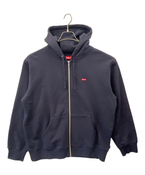 SUPREME（シュプリーム）Supreme (シュプリーム) スモールボックスロゴジップパーカー ネイビー サイズ:Mediumの古着・服飾アイテム