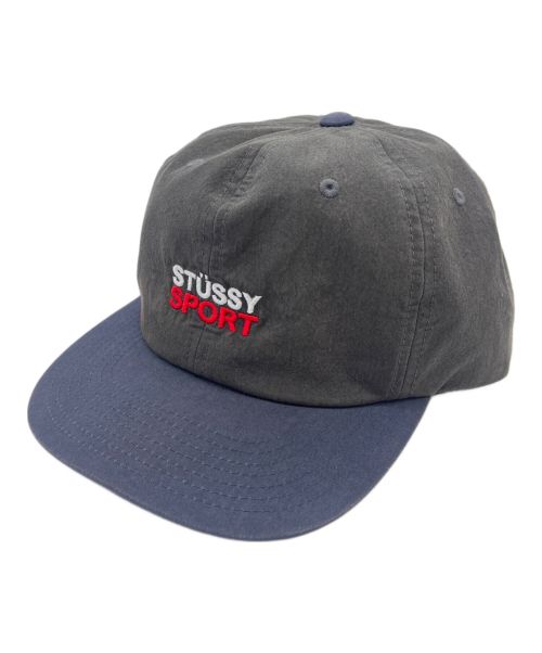 stussy（ステューシー）stussy (ステューシー) キャップ ネイビー×グレー サイズ:記載なしの古着・服飾アイテム