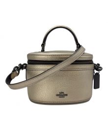 COACH（コーチ）の古着「メタリックレザートレイル2wayクロスボディバッグ」