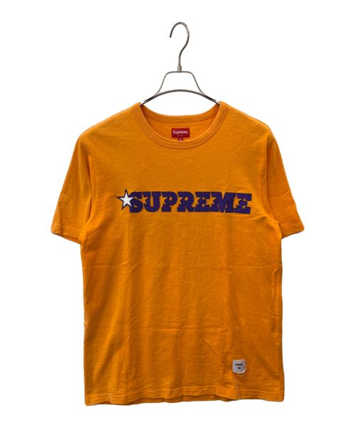 SUPREME（シュプリーム）Supreme (シュプリーム) 半袖カットソー オレンジ×パープル サイズ:Mの古着・服飾アイテム