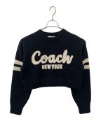 COACHコーチ）の古着「ショート丈セーター」｜ブラック