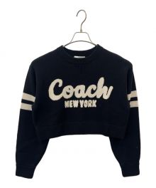 COACH（コーチ）の古着「ショート丈セーター」｜ブラック