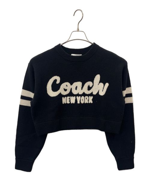 COACH（コーチ）COACH (コーチ) ショート丈セーター ブラック サイズ:XSの古着・服飾アイテム