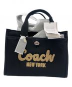 COACHコーチ）の古着「キャンバストートバッグ」｜ブラック