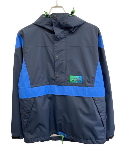 Jack Wolfskin（ジャック ウルフスキン）Jack Wolfskin (ジャック ウルフスキン) BLIZZARD WATERLINE 2.0 ジャケット ブラック×ブルー サイズ:Sの古着・服飾アイテム