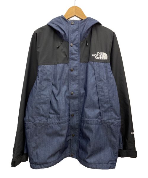 THE NORTH FACE（ザ ノース フェイス）THE NORTH FACE (ザ ノース フェイス) マウンテンライトデニムジャケット ブラック×インディゴ サイズ:Lの古着・服飾アイテム