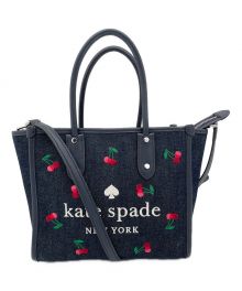 Kate Spade（ケイトスペード）の古着「2WAYトートバッグ」｜インディゴ