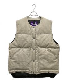 THE NORTHFACE PURPLELABEL（ザ・ノースフェイス パープルレーベル）の古着「Corduroy Down Vest」｜アイボリー