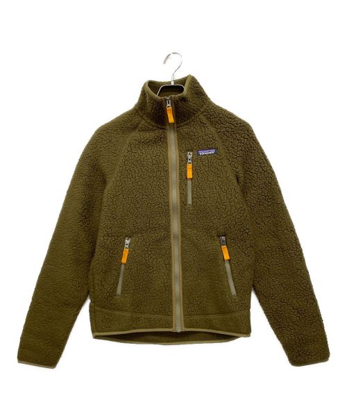 Patagonia（パタゴニア）Patagonia (パタゴニア) レトロパイルフリースジャケット オリーブ サイズ:XSの古着・服飾アイテム