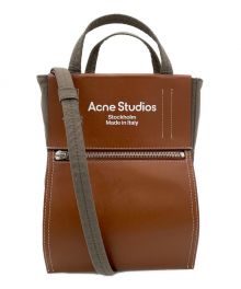 Acne studios（アクネ ストゥディオス）の古着「ペイパリーナイロントートバッグ」｜オリーブ×ブラウン