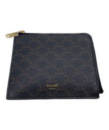 CELINE（セリーヌ）の古着「コンパクトウォレット」｜ブラック×ブラウン