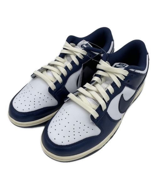 NIKE（ナイキ）NIKE (ナイキ) WMNS DUNK LOW PRM　ダンク ロー プレミアム  ネイビー サイズ:27 未使用品の古着・服飾アイテム