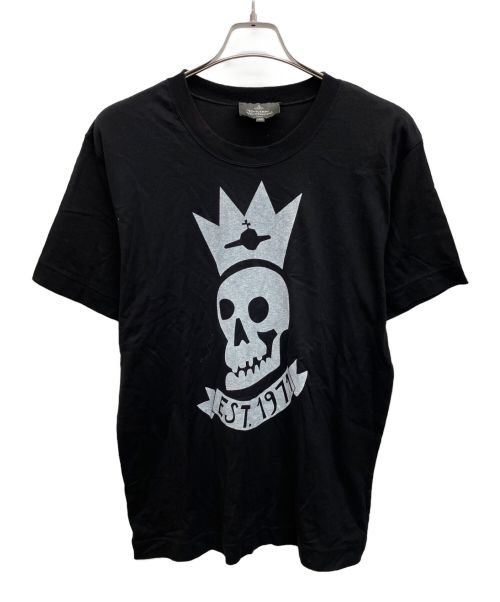 Vivienne Westwood（ヴィヴィアンウエストウッド）Vivienne Westwood (ヴィヴィアンウエストウッド) スカルTシャツ ブラック サイズ:46の古着・服飾アイテム