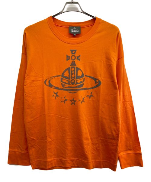 Vivienne Westwood（ヴィヴィアンウエストウッド）Vivienne Westwood (ヴィヴィアンウエストウッド) 長袖Tシャツ オレンジ サイズ:46の古着・服飾アイテム