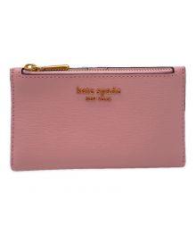 Kate Spade（ケイトスペード）の古着「スモール スリム バイフォールド ウォレット」｜ピンク