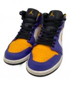 NIKEナイキ）の古着「Air Jordan 1Mid Lakers」｜パープル×イエロー