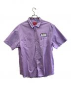 SUPREMEシュプリーム）の古着「Dog S/S Work Shirt」｜パープル