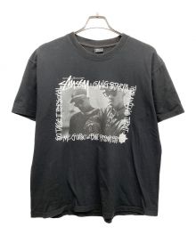 stussy×GANG STAR（ステューシー×ギャングスター）の古着「Tシャツ」｜ブラック