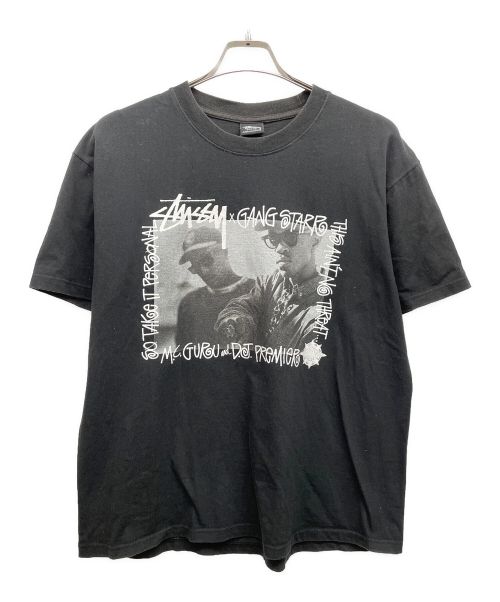 stussy（ステューシー）stussy (ステューシー) GANG STAR (ギャングスター) Tシャツ ブラック サイズ:Mの古着・服飾アイテム