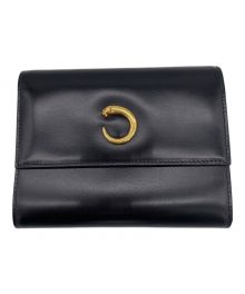 Cartier（カルティエ）の古着「3つ折り財布」｜ブラック