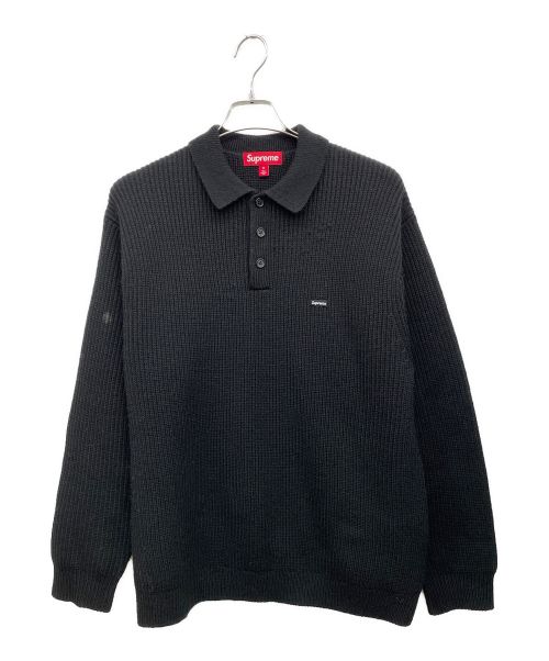 SUPREME（シュプリーム）Supreme (シュプリーム) 23AW Small Box Polo Sweater ブラック サイズ:Mの古着・服飾アイテム