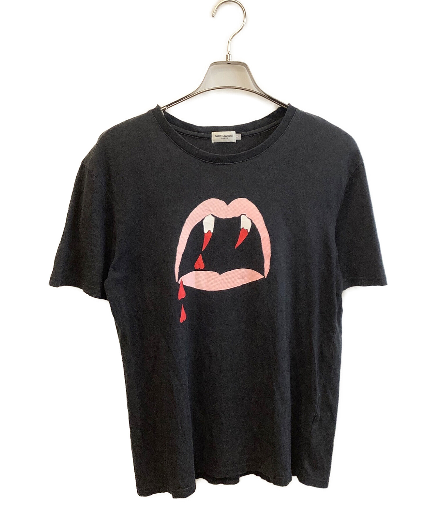 Saint Laurent Paris (サンローランパリ) ヴィンテージTシャツ ブラック サイズ:L