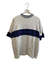 Champion（チャンピオン）の古着「ロゴTシャツ」｜グレー