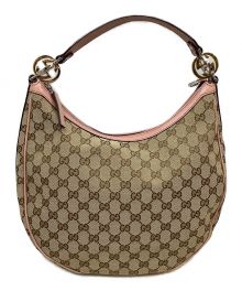 GUCCI（グッチ）の古着「ワンショルダーバッグ」｜ベージュ×ピンク