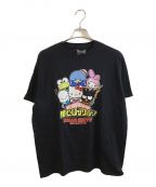 Sanrio×僕のヒーローアカデミアサンリオ×ボクノヒーローアカデミア）の古着「プリントTシャツ」｜ブラック