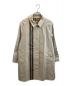 BURBERRY（バーバリー）の古着「Heritage Ribbon Cotton Gabardine Car Coat」｜ベージュ