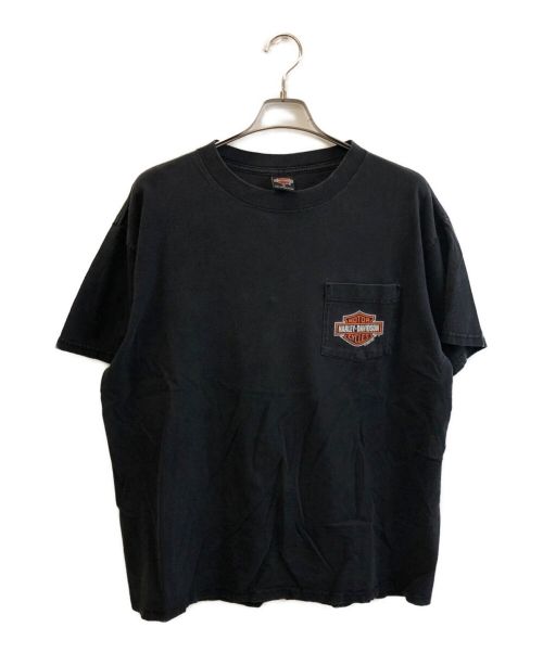 HARLEY-DAVIDSON（ハーレーダビッドソン）HARLEY-DAVIDSON (ハーレーダビッドソン) 半袖Tシャツ ブラック サイズ:XLの古着・服飾アイテム