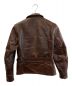 Aero LEATHER Co (エアロレザー) ライダースジャケット ブラウン サイズ:38：44800円