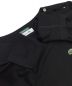 中古・古着 LACOSTE (ラコステ) ボートネック ドレス ワンポイント コットンワンピース ブラック サイズ:38：5800円