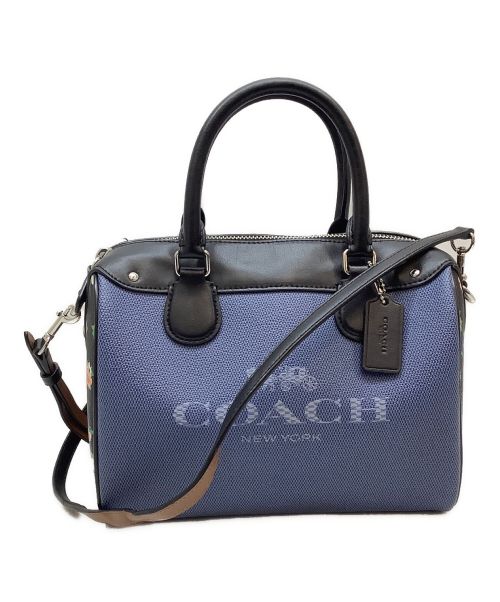 COACH（コーチ）COACH (コーチ) 2WAYバッグ ブルーの古着・服飾アイテム