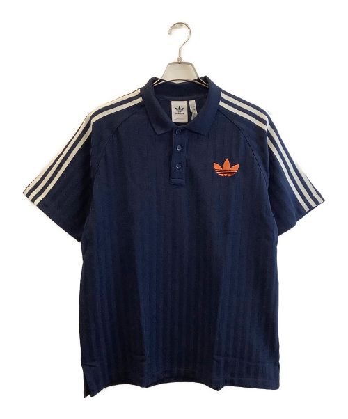 adidas Originals（アディダスオリジナル）adidas Originals (アディダスオリジナル) ポロシャツ ネイビー サイズ:2XLの古着・服飾アイテム