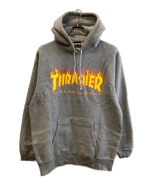 THRASHER（スラッシャー）THRASHER (スラッシャー) プルオーバーパーカー グレー サイズ:XLの古着・服飾アイテム