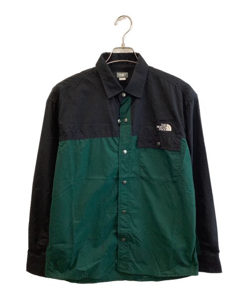 THE NORTH FACE（ザ ノース フェイス）THE NORTH FACE (ザ ノース フェイス) 長袖シャツ グリーン サイズ:Mの古着・服飾アイテム