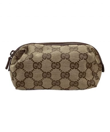 【中古・古着通販】GUCCI (グッチ) コスメポーチ ブラウン