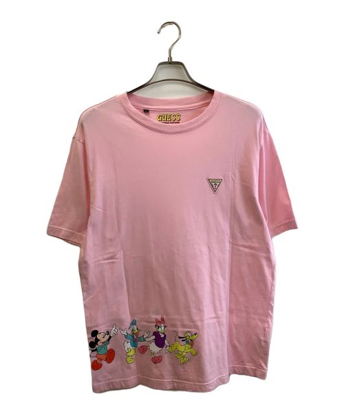 GUESS（ゲス）GUESS (ゲス) Tシャツ ピンク サイズ:Sの古着・服飾アイテム