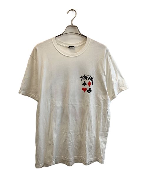 stussy（ステューシー）stussy (ステューシー) カットソー ホワイト サイズ:Lの古着・服飾アイテム