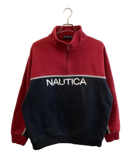 NAUTICA（ノーティカ）NAUTICA (ノーティカ) スウェット レッド×ネイビー サイズ:XLの古着・服飾アイテム