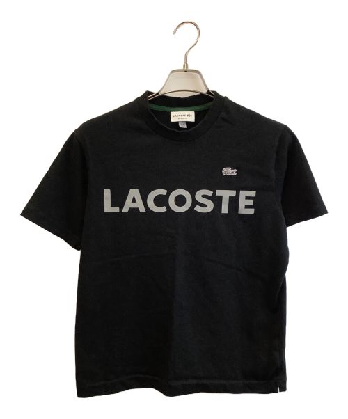 LACOSTE（ラコステ）LACOSTE (ラコステ) ヘビーウェイトブランドネームロゴTシャツ ブラック サイズ:XSの古着・服飾アイテム