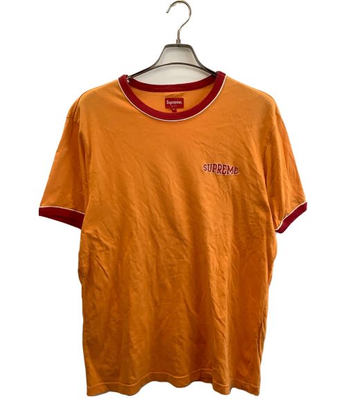 SUPREME（シュプリーム）SUPREME (シュプリーム) パイピンクリンガーTシャツ オレンジ サイズ:Mの古着・服飾アイテム